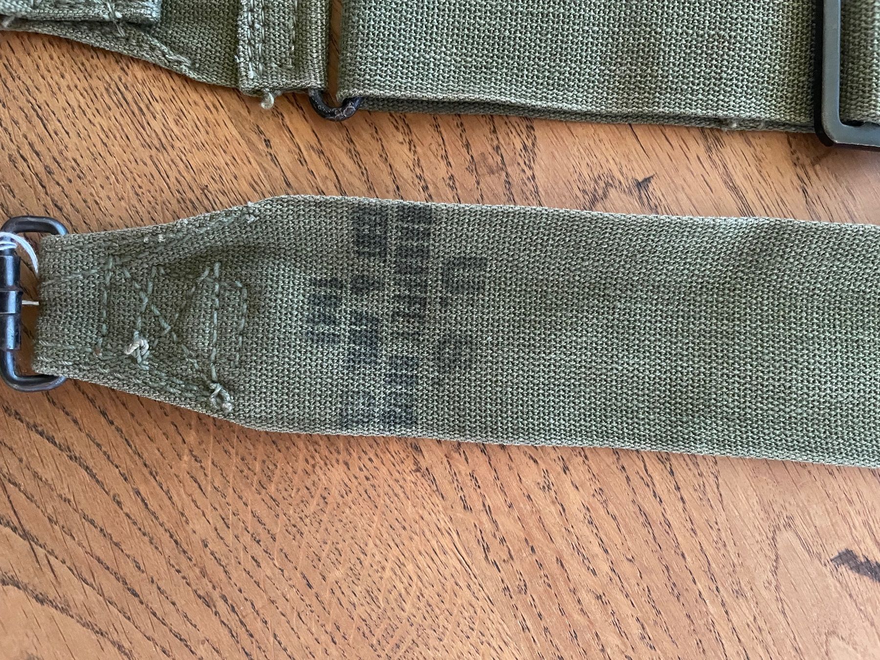 US Army Uniformi: Original WW2 us Army General Purpose Strap – Usato da Oberbütschel venduto da Woodie2005 2