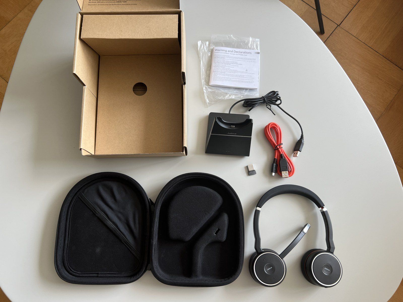 Jabra Cuffie: Jabra Evolve 75 MS Stereo + Ladestation + Link 370 – Usato da Zürich venduto da Kollege7 7