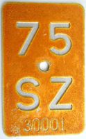 Mofanummer Töfflinummer Schwyz SZ 75