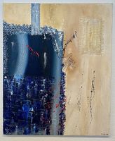 "Récif" (Acrylique & Techn. mixtes) - Steve Rufer- 60x73cm