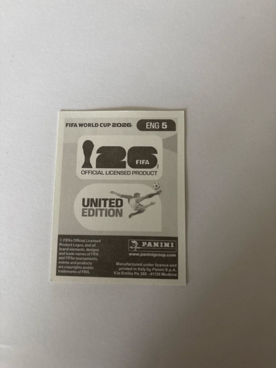 Panini Sammelbilder & Trading cards: Panini Bild ENG5 – Neu und originalverpackt aus Rechthalten von Thierry_89 1