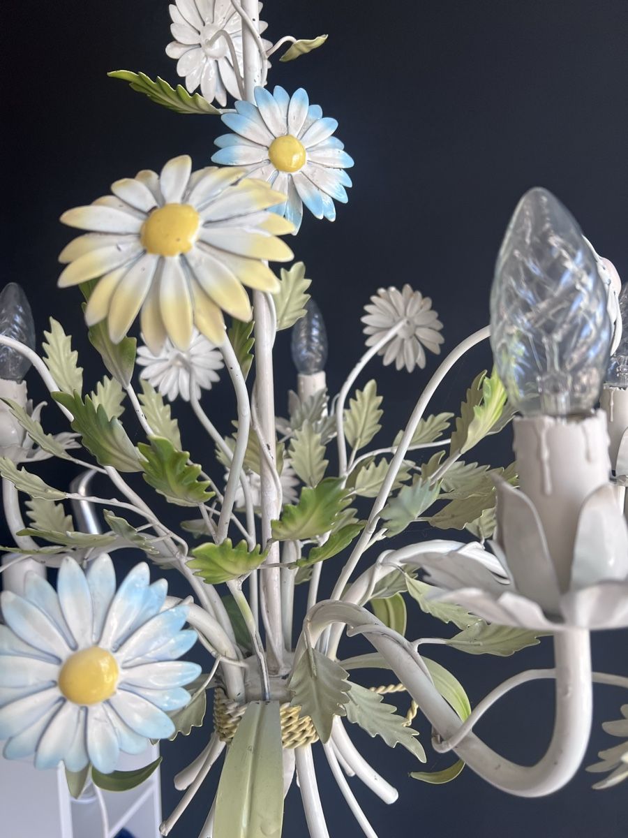 Lustres & lampes de plafonds: Florentiner Kronleuchter aus Toleware – D'occasion à Winterthur par Fantasticdancer 8