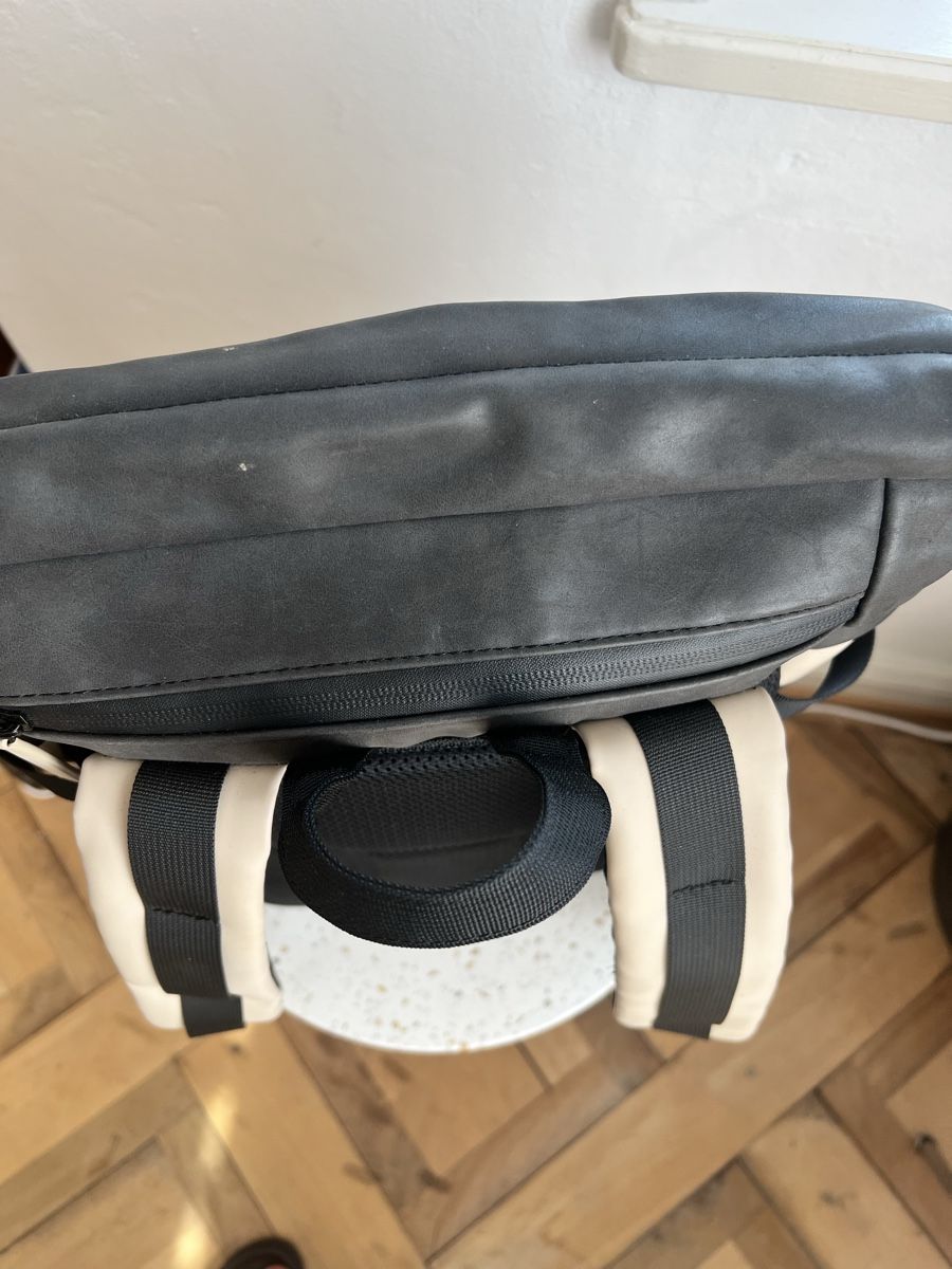 Kapten & Son Zaini: Kapten & Son Rucksack schwarz-beige – Usato da Rüti ZH venduto da GaWae 1
