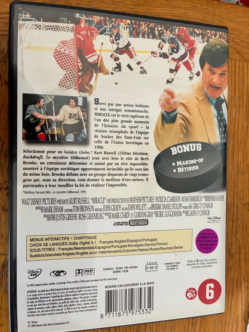 Tutti i DVDs: Miracle (2004, DVD, Kurt Russel) – Usato da Vevey venduto da zecollector 1