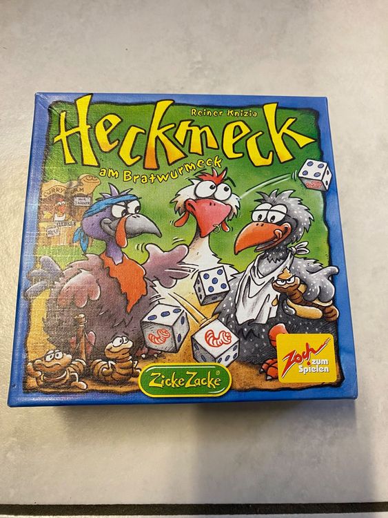 Mini Heckmeck Am Bratwurmeck – Jeu De Dès En Boîte Métal – 2 à 7 Joueurs – Ver Frit à Voler – Jeu De Société Pour Enfants Et Familles
