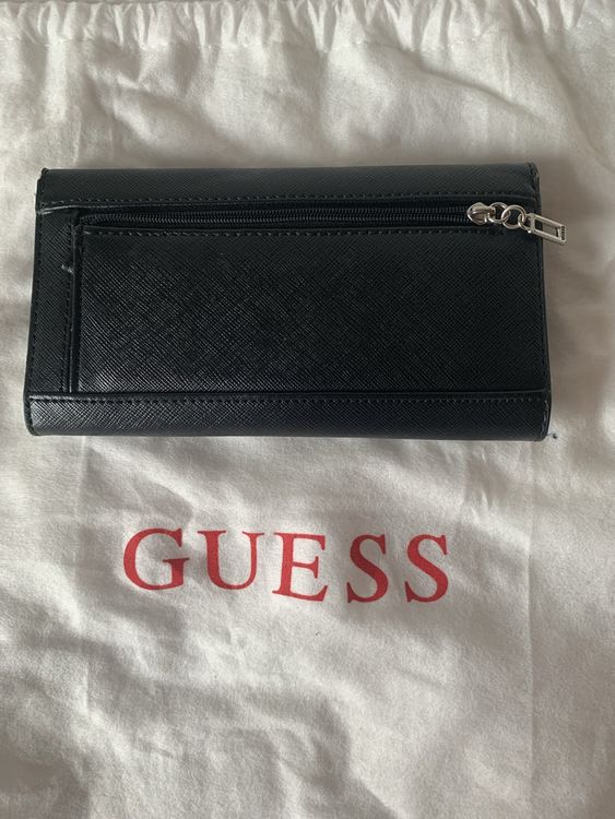 Guess Set Handtasche & Portmonnaie schwarz grau 4