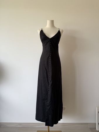 Zimmermann Linen Maxi Dress Black Size 1