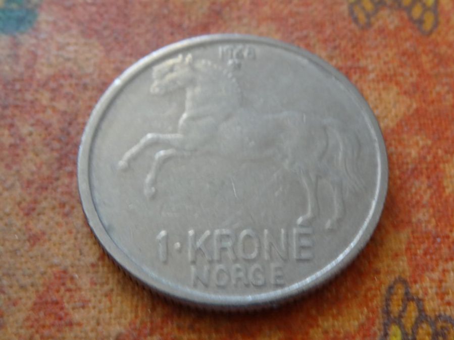 Alle Münzen: NORVEGE  1  Krone  1968 – Gebraucht aus Romanel-sur-Lausanne von Swift13