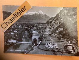 1953 Interlaken. Unterseen und Niesen
