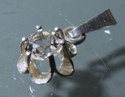 Silber 835 Anhänger Bergkristall