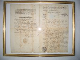Vaduz Reichs Fürstentum Liechtenstein  Dokument  Siegel 1806