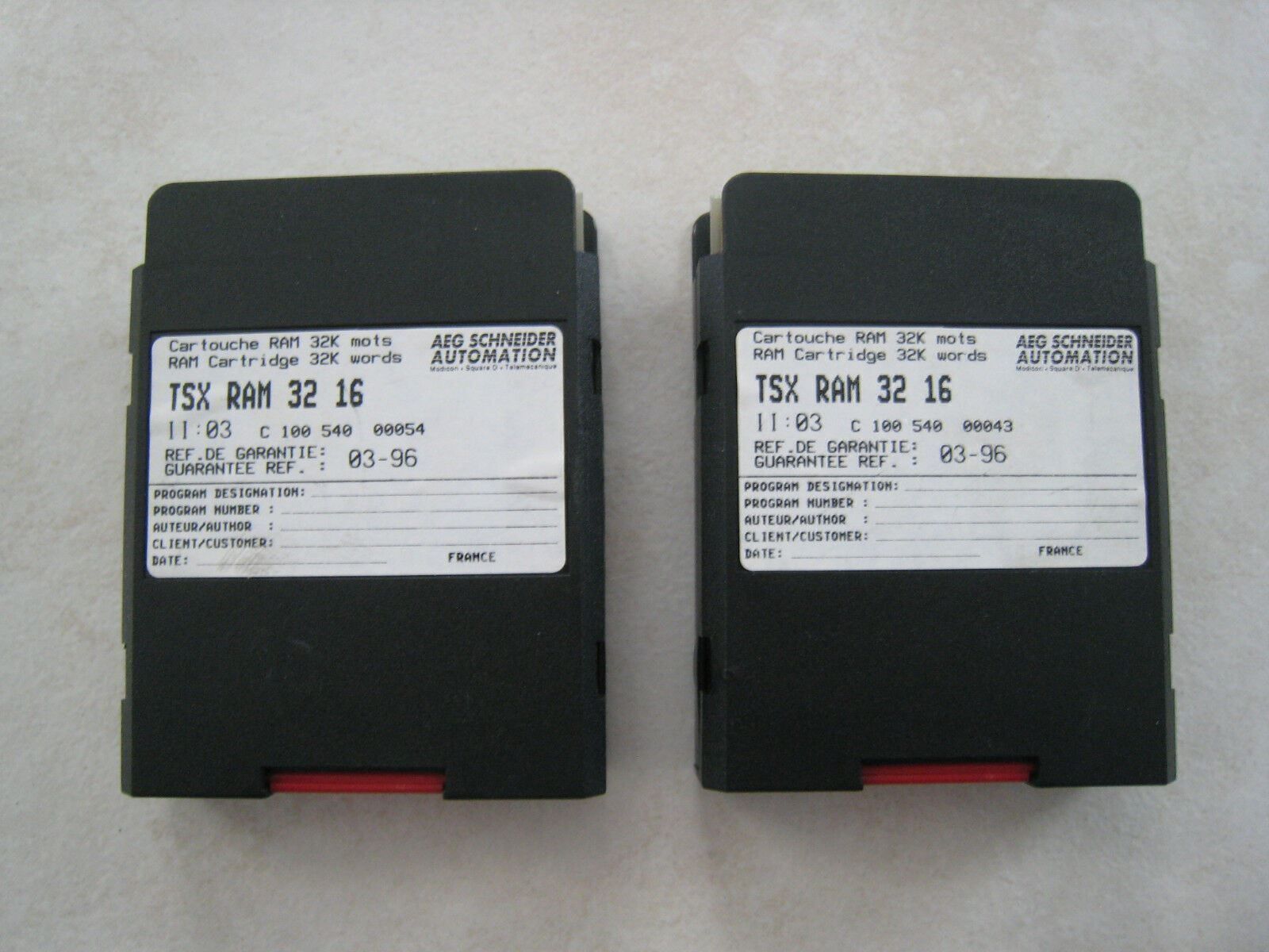 Componenti elettronici: ***** TELEMECANIQUE TSXRAM3216 MEMORY MODULE – Usato da Villaz-St-Pierre venduto da Ubid