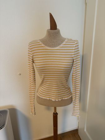 Frühlings Langarmshirt, gestreift, Grösse XS von Manor