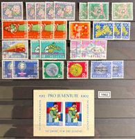 Timbres suisses 1962 Fleurs Train