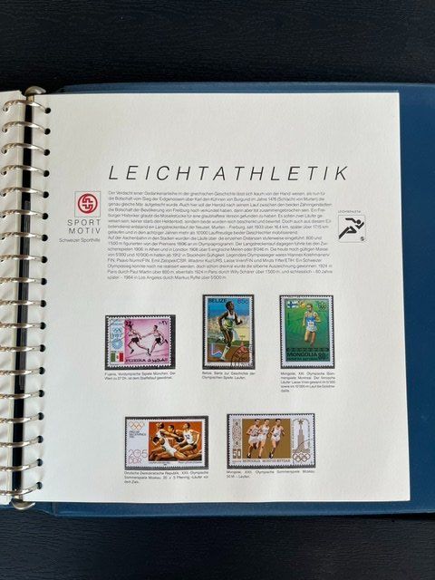 Tutti i francobolli: Offizielle Briefmarkensammlung Stiftung Schweizer Sporthilfe – Usato da Niederwil AG venduto da dahu75 8