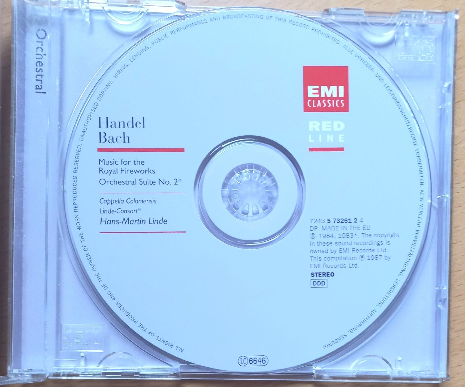 CDs: CD - Händel / Bach - Orchestersuiten – Gebraucht aus Niederuzwil von lubimaja 1