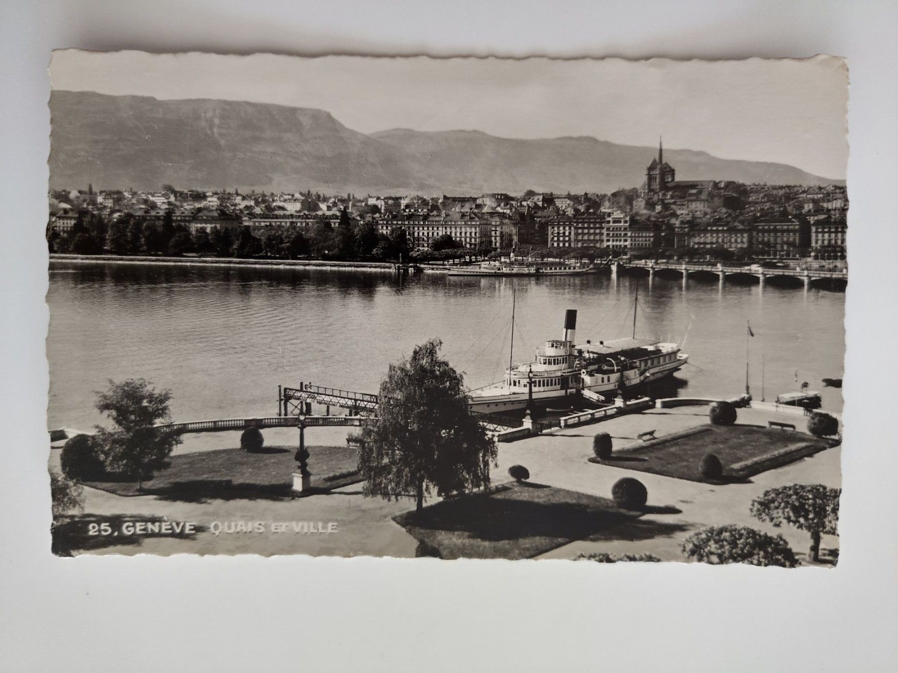 Cartoline postali: Raddampfer, Genf/Genève, dat.1938 – Usato da Ohmstal venduto da Lebensfreude05