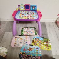 VTech Baby Spieltisch mit 5 Spielkarten, Lernspass garantier