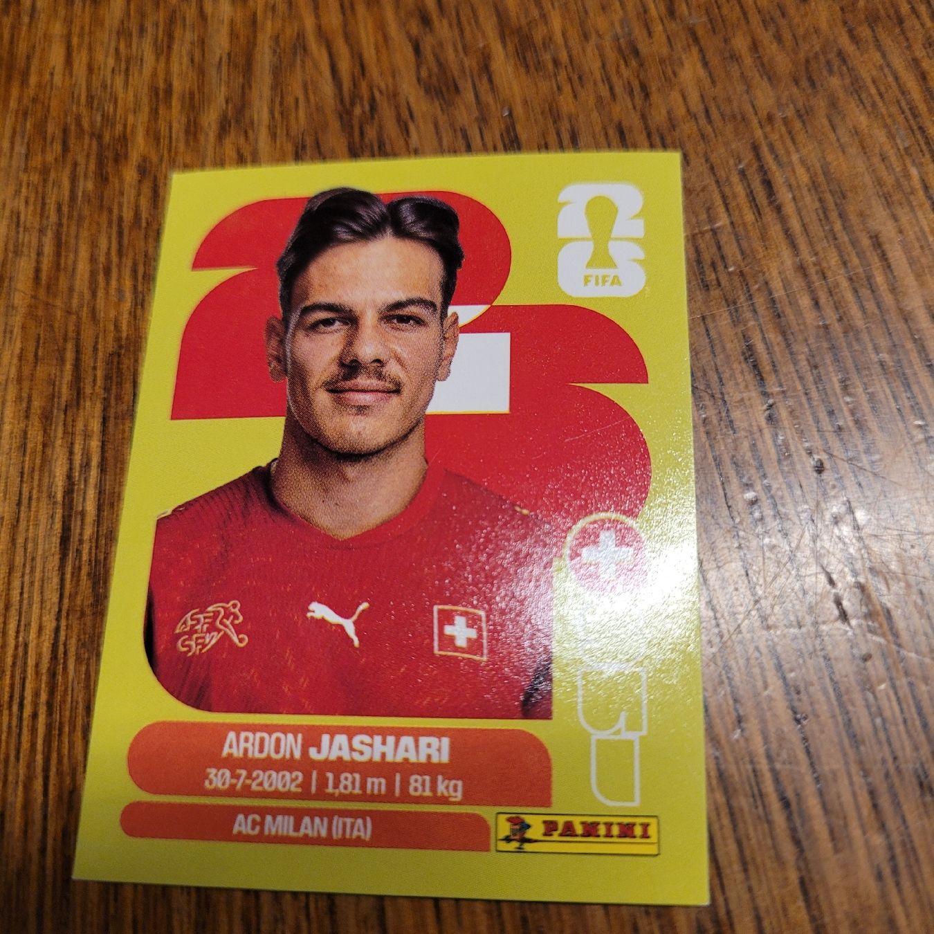 Panini Carte collezionabili: Panini 26 JASHARI – Nuovo (secondo la descrizione) da Winterthur venduto da Flomal