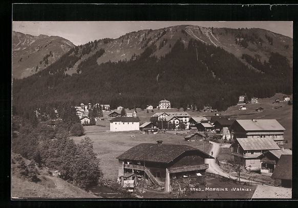 Cartoline postali: AK Morgins /Valais, Vue generale – Usato da Berlin venduto da bartko-reher
