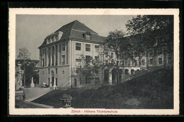Cartes postales: AK Zürich, Höhere Töchterschule – D'occasion à Berlin par bartko-reher