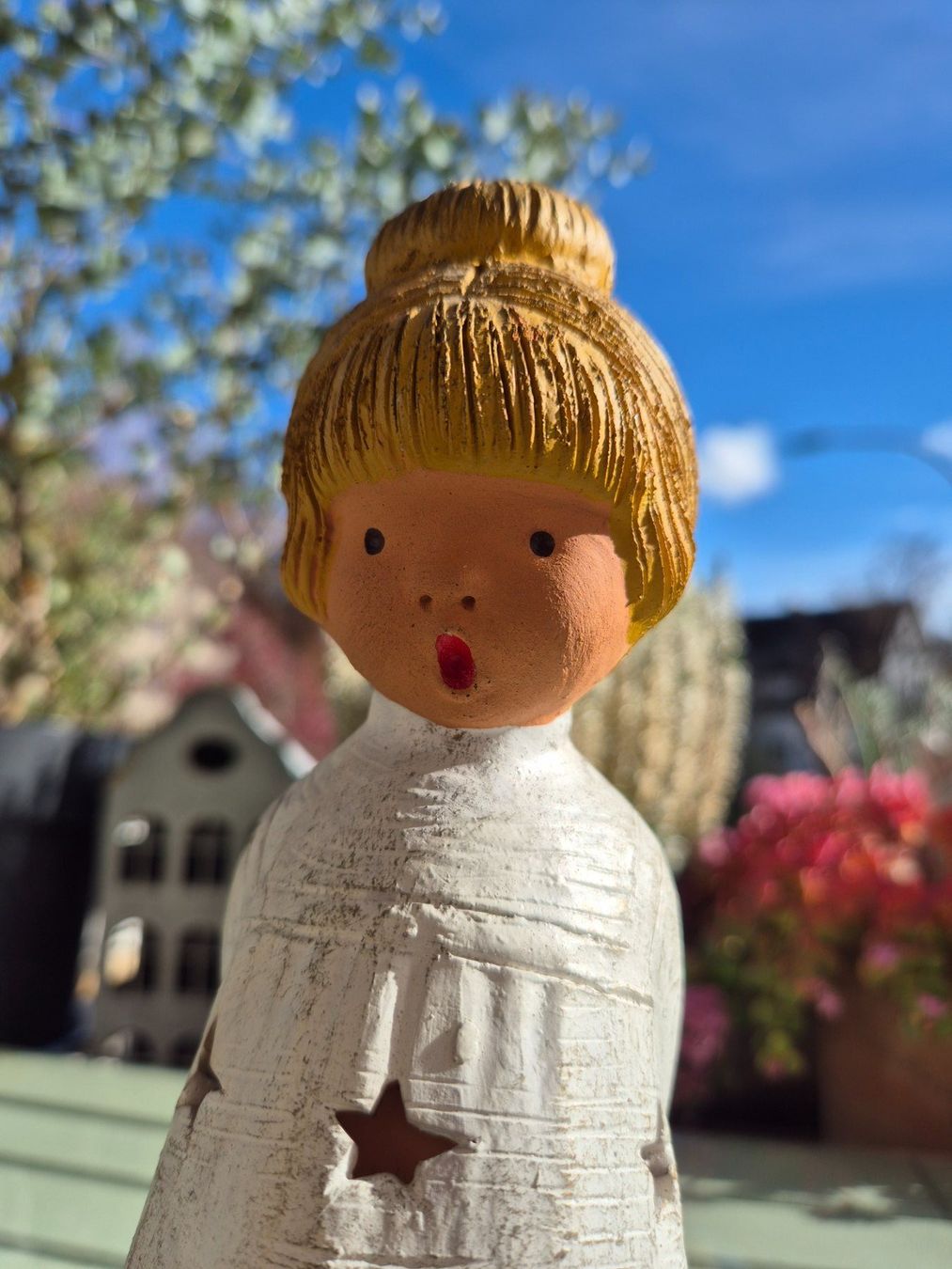 Portacandele: Original Singer Jullar Engel ,Teelicht, mit Sternen – Usato da Bern venduto da aronari 2