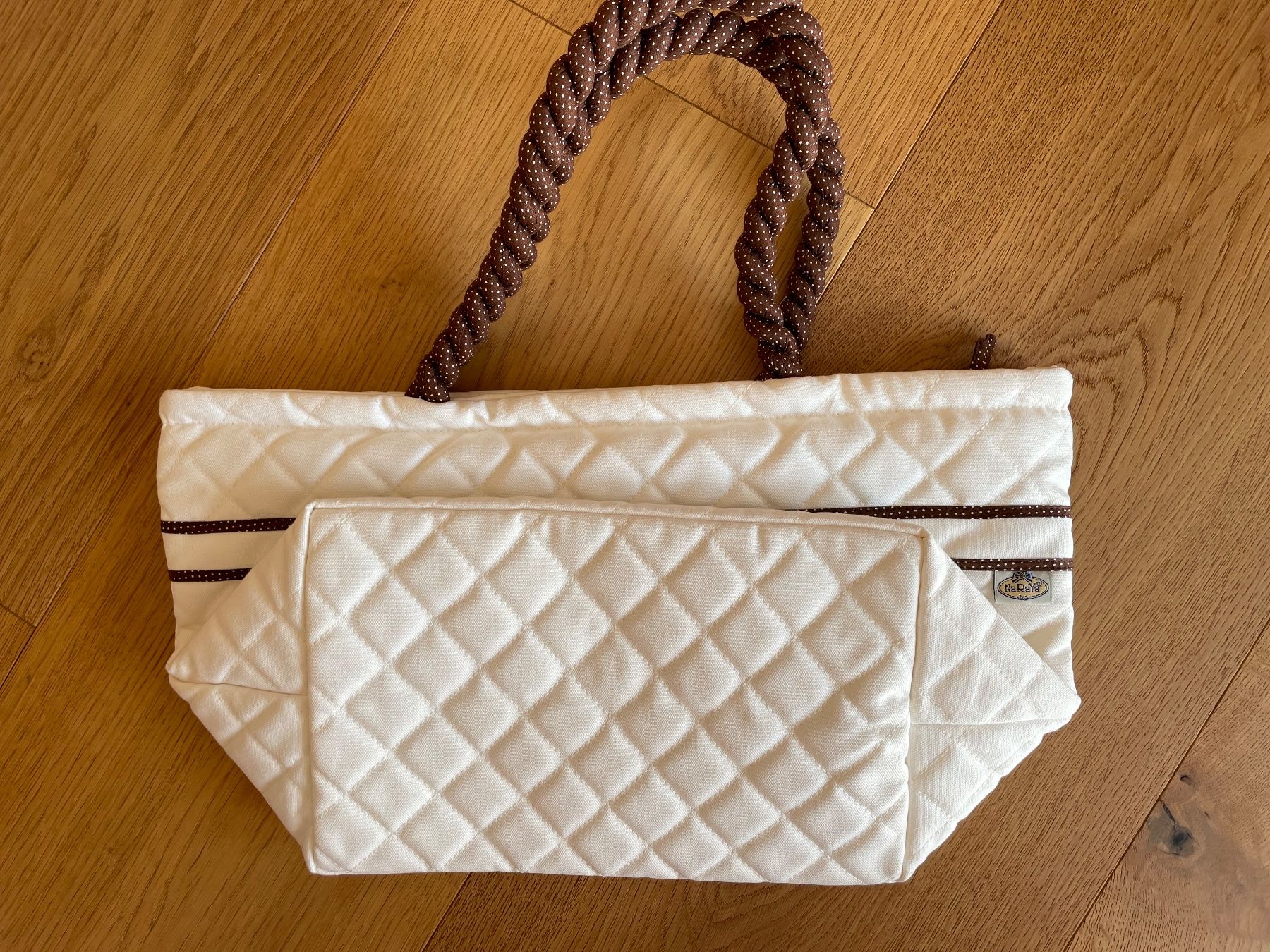 Taschen für Damen: Stofftasche mit Schleife beige/NEU – Neu und originalverpackt aus Hämikon von schneider.petra 1