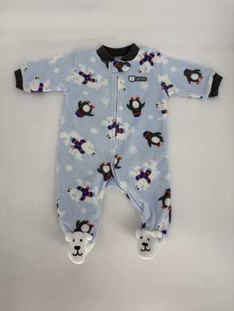 Baby Fleece Strampler Gr. 62 von carter’s Eisbär Pinguin 