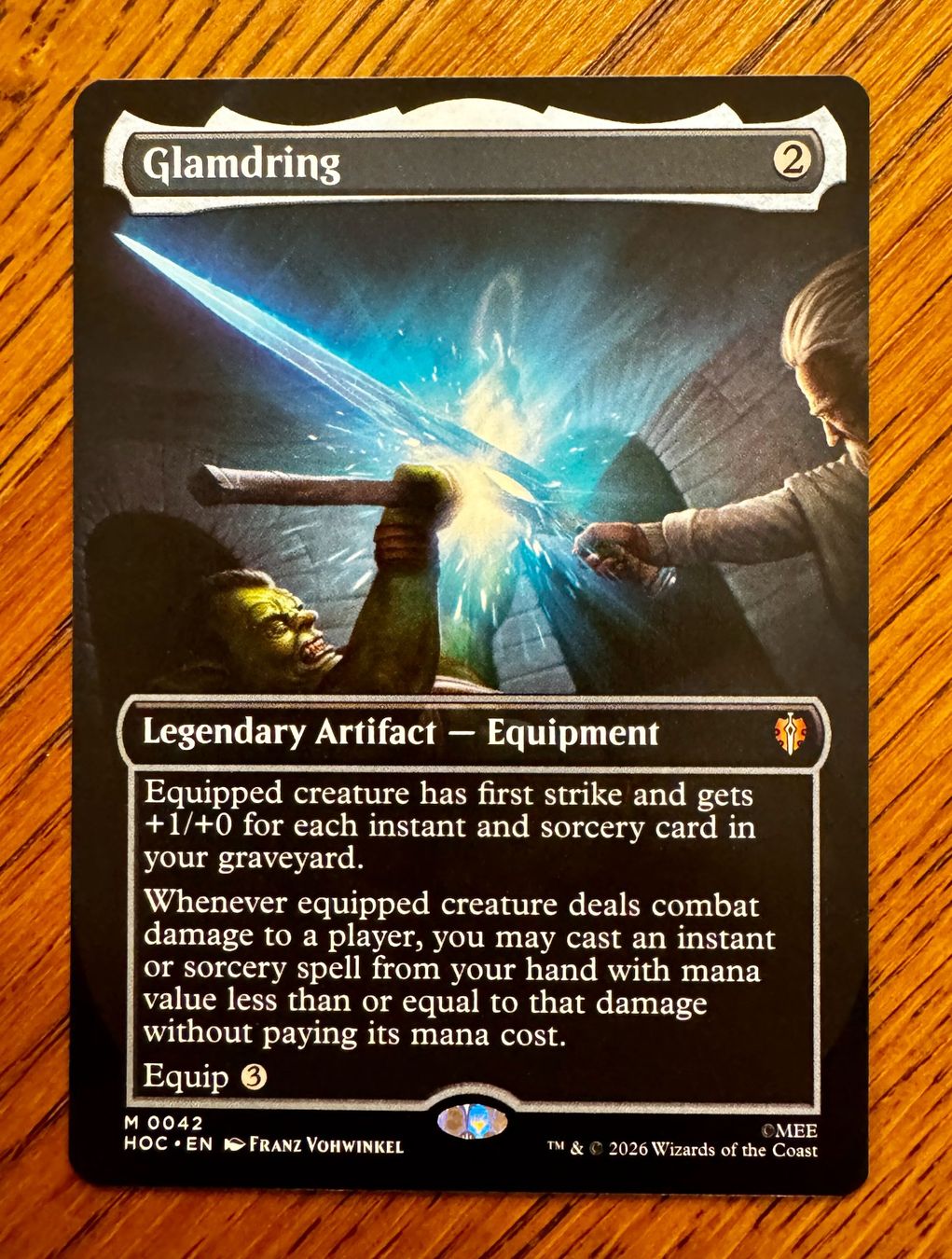 Magic The Gathering Carte collezionabili: Borderless Glamdring The Hobbit NM – Nuovo (secondo la descrizione) da Rechthalten venduto da hosme_be