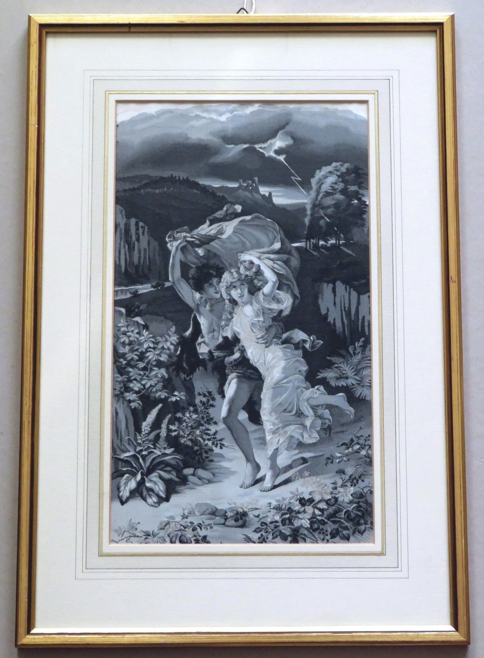 Foto & Immagini: Stoffbild Webbild Seidenwebbild in Jacquard Technik, gerahmt – Usato da Oberriet SG venduto da ganesh435