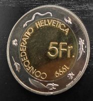 Pièce commémorative de 5 francs de 1999