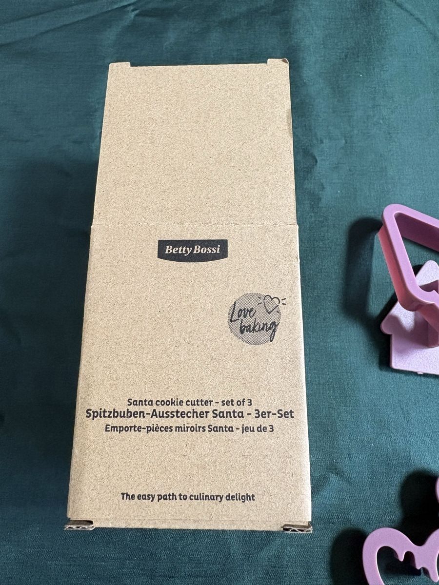 Betty Bossi Teglie da forno: Spitzbuben-Ausstecher Santa- 3er-Set – Nuovo e nell'imballaggio originale da Thürnen venduto da Lilie37 5