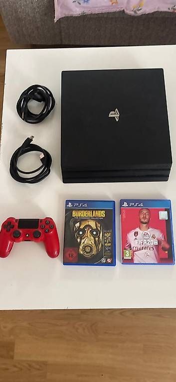Sony Konsolen: PlayStation 4 pro 1tb mit 1 Controller und 2 games – Gebraucht aus Basel von hal_8ygw