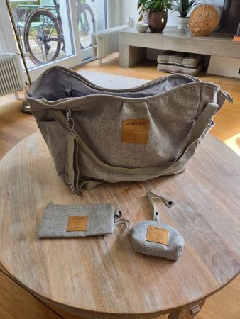 Lassig Wickeltasche mit Zubeh. grau guter Zustand