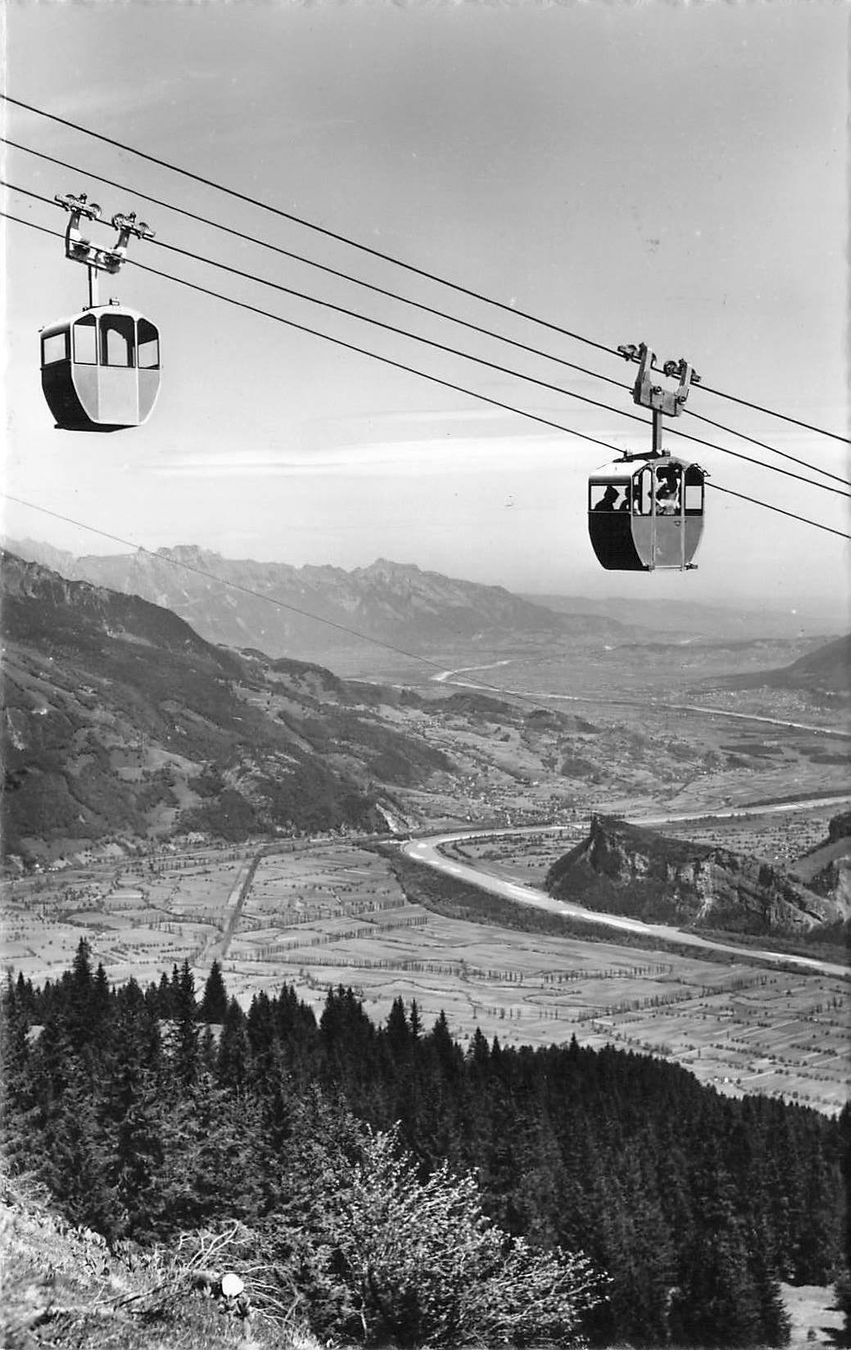 Ansichtskarten: Bergbahn bad ragaz Piz sol Gondelbahn – Gebraucht aus Biasca von Blenio71