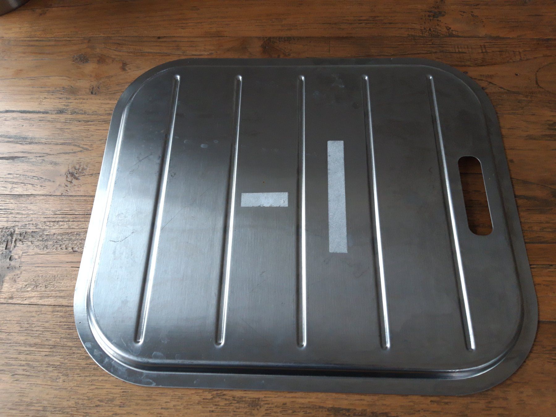 Piatti di portata: Seviertablet Chromstahl Metall Servierschale Backblech – Usato da Feuerthalen venduto da tanatha_st 1