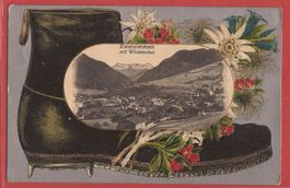 Zweisimmen im Simmental - Prägekarte 1915