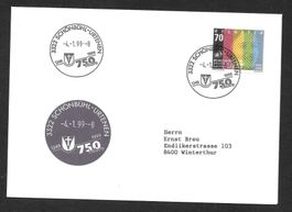 Sonderbrief S. 1729 750 Jahre Schönbühl-Urtenen BE 4.1.1999