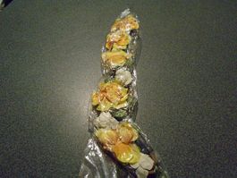 Stirnband Blumen, gelbe und weisse