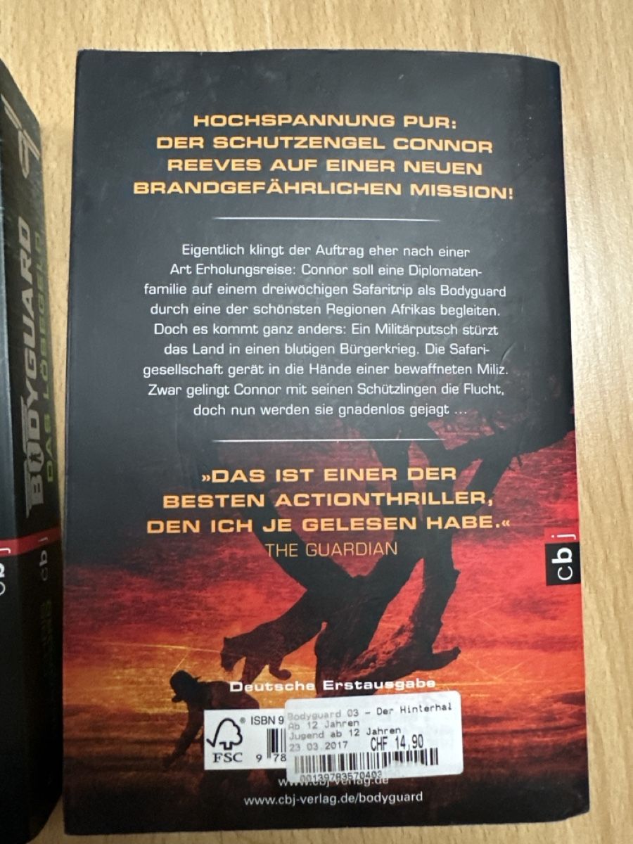 Libri: Body Guard Bücher – Usato da Mörigen venduto da Brassia 5