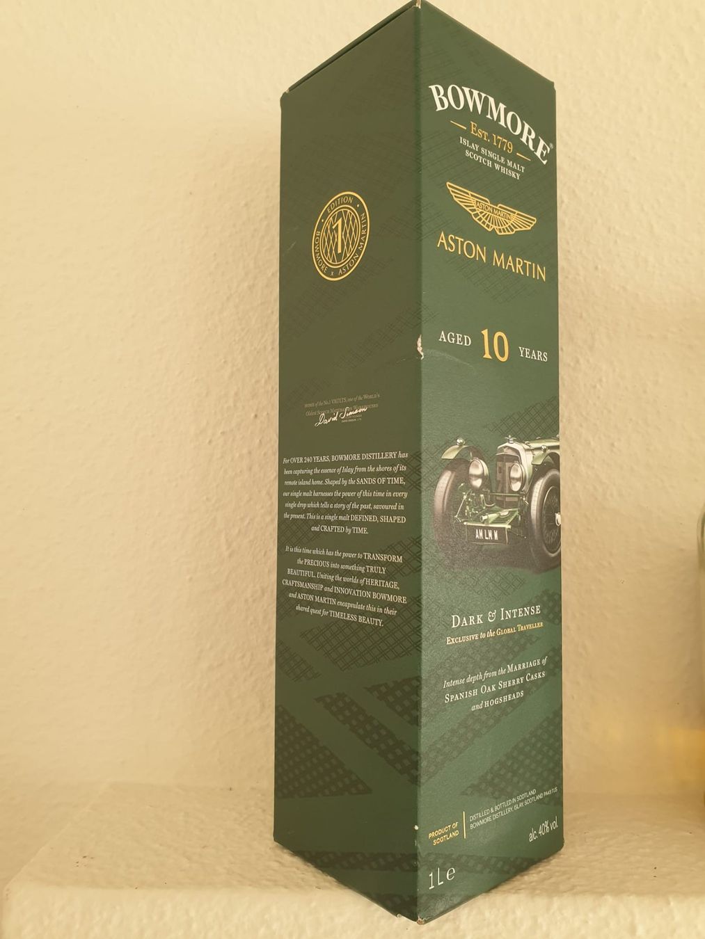 Bowmore Bevande alcoliche: Bowmore Aston Martin 10y 1L – Nuovo e nell'imballaggio originale da Langnau am Albis venduto da jer_pm72 2