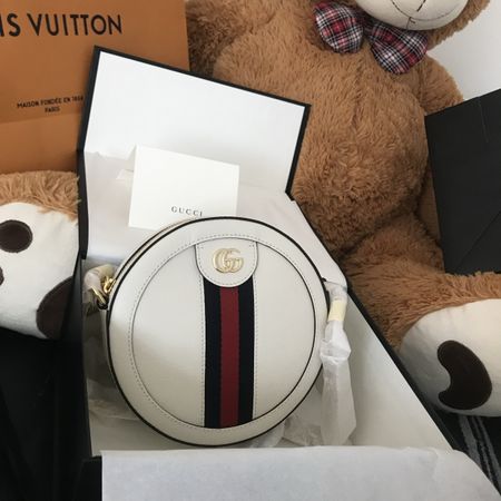 Gucci Umhängetasche / Crossbody Bag – weiss – GG Logo – neuw