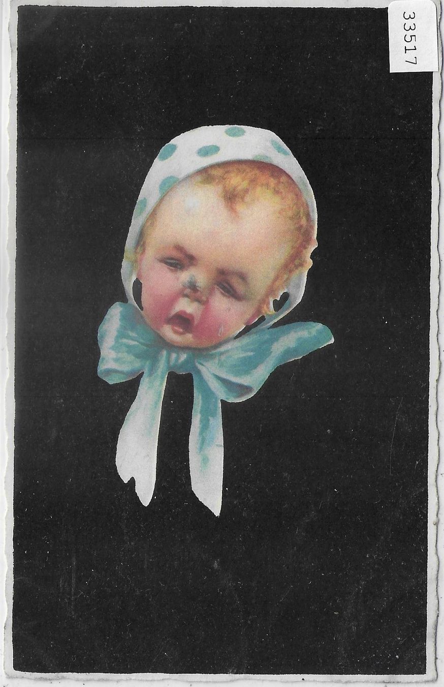 Cartoline postali: Mädchen-Portrait mit Fliege auf der Nase – Usato da Ettingen venduto da Kartenplanet