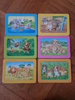 8 Rahmenpuzzles - Tiere und Fahrzeuge