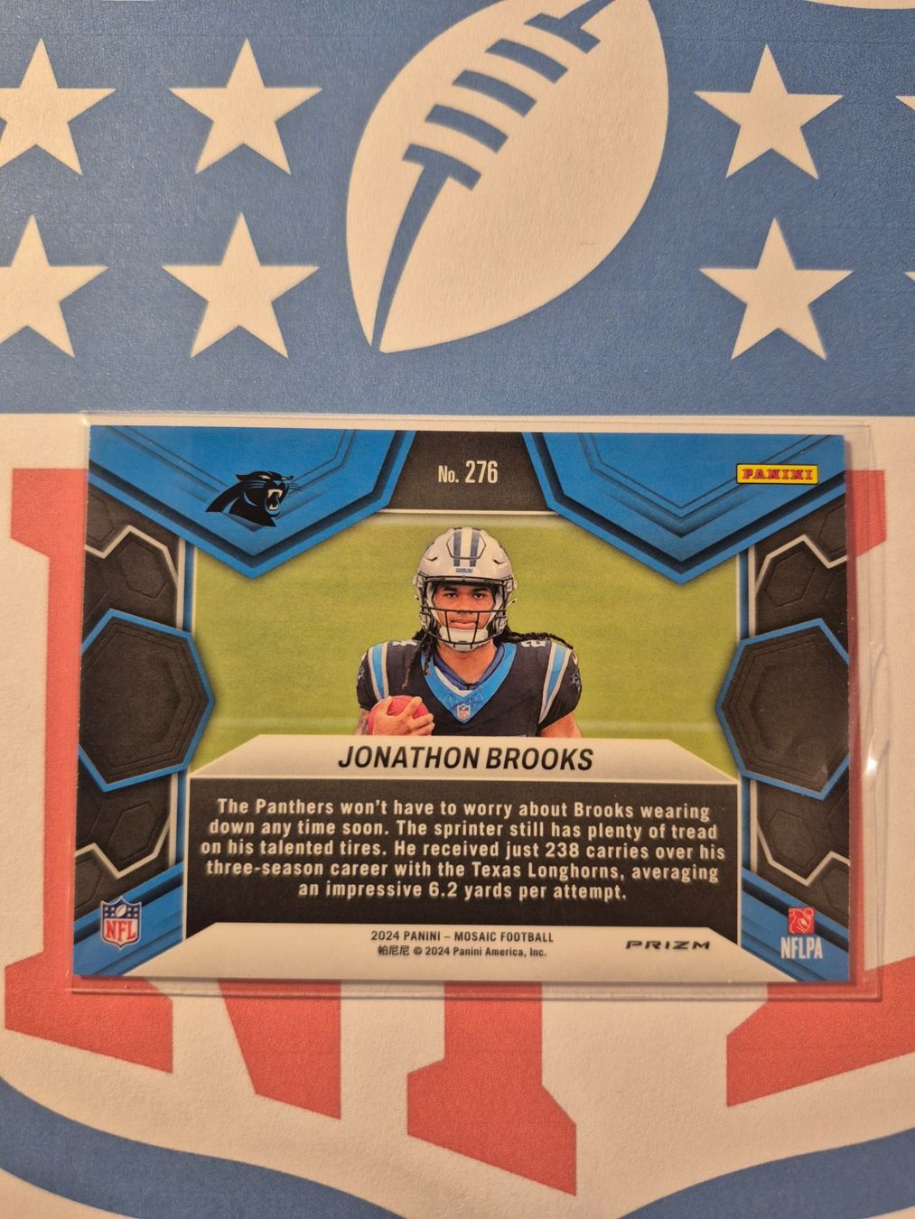 Panini Carte collezionabili: NFL Jonathon Brooks Carolina Panthers NFL Debut – Usato da Treiten venduto da Sauber73 1