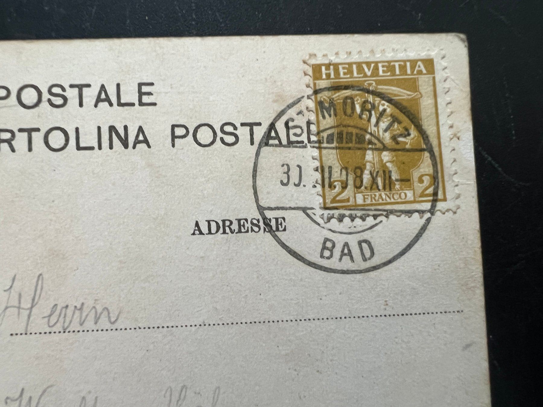 Cartoline postali: AK  1908  Panorama Albula Bahn   (G1269) – Usato da Hinwil venduto da Sidi4 1