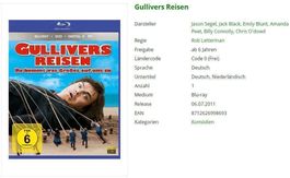 Gullivers Reisen (Bluray + DVD)