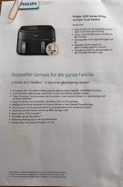 Elettrodomestici da cucina: Airfryer Philips 300 Dualbasket – Usato da Rüdtligen venduto da Reallyfunny 4