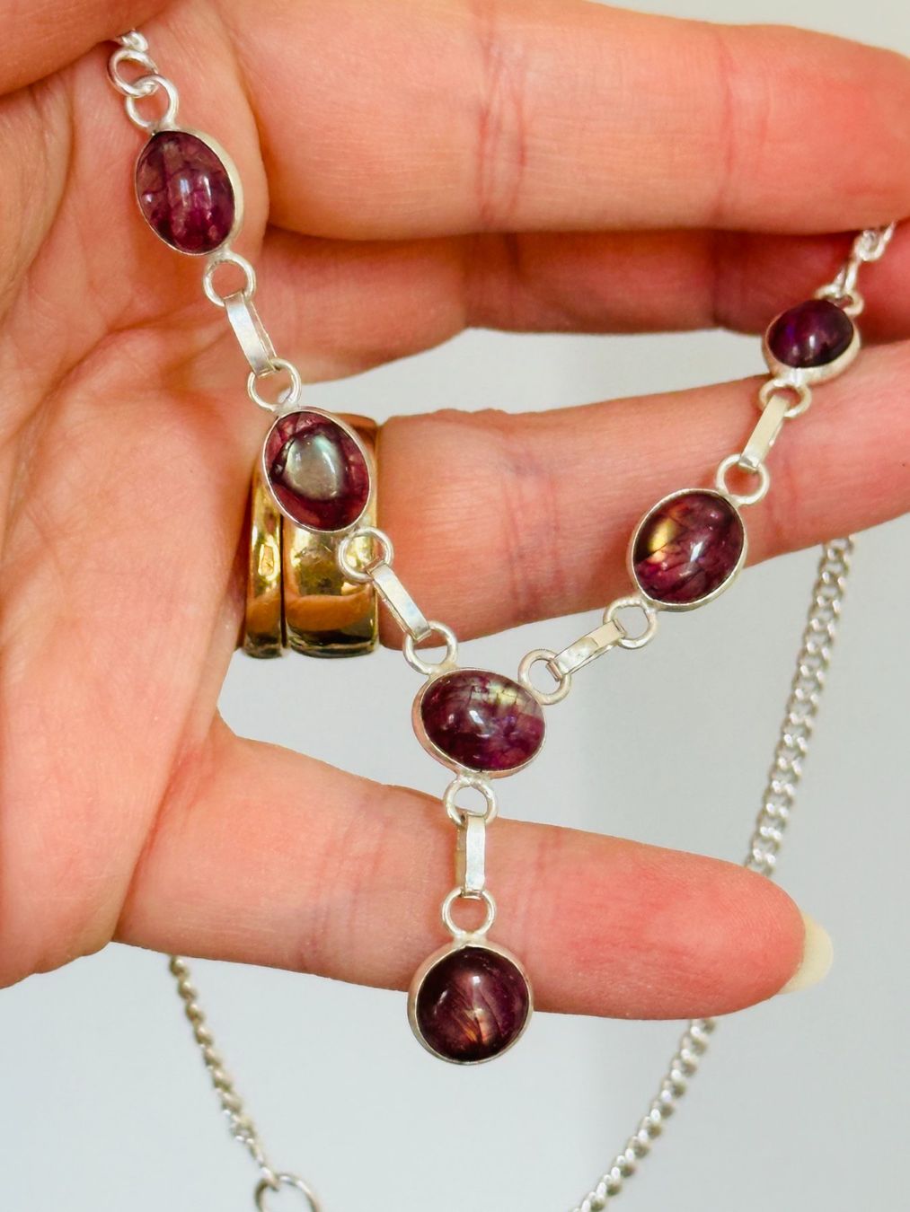 Ketten: Labradorite necklace – Neu und originalverpackt aus Genève von AGBERG 2
