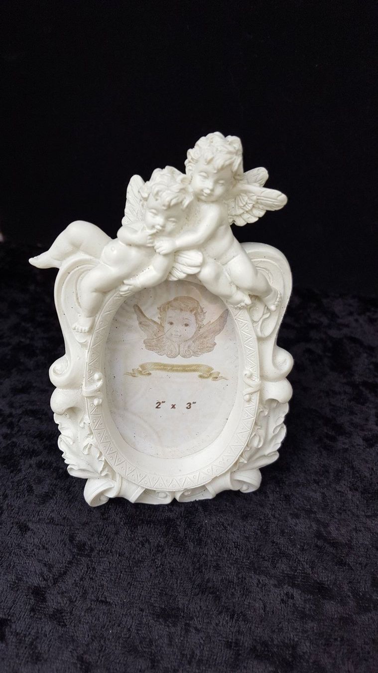 Statuette: 3 Figürli (Engeli,Bilderrahmen, Kobolt) – Usato da Reinach venduto da 3Guggerli 2